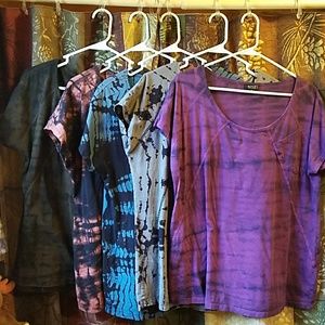 All 5 womens tye dyed ana t-shirts for 1 price